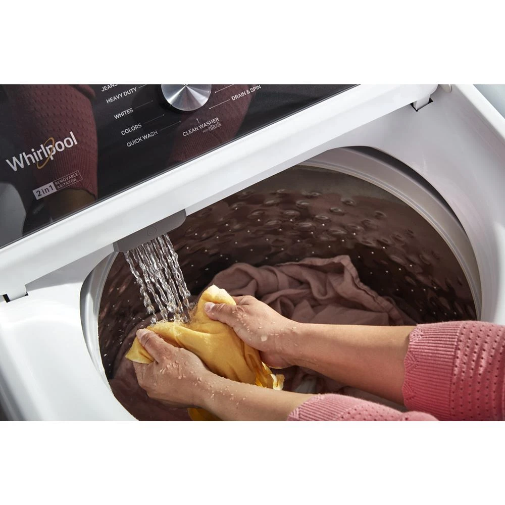4.7-4.8 Cu. Ft. Top Load Washer with 2 in 1 Removable Agitator WTW5057LW