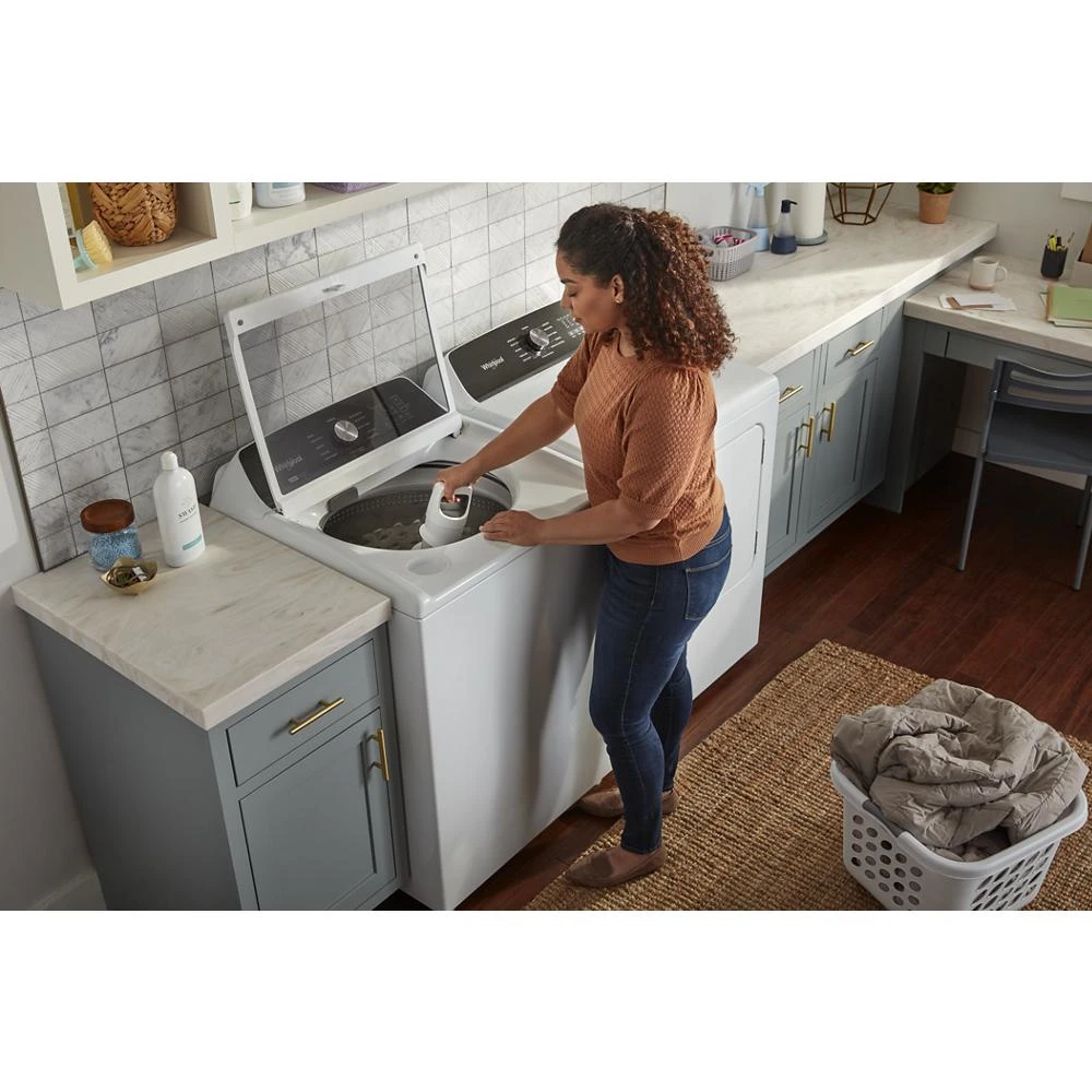 4.7-4.8 Cu. Ft. Top Load Washer with 2 in 1 Removable Agitator WTW5057LW