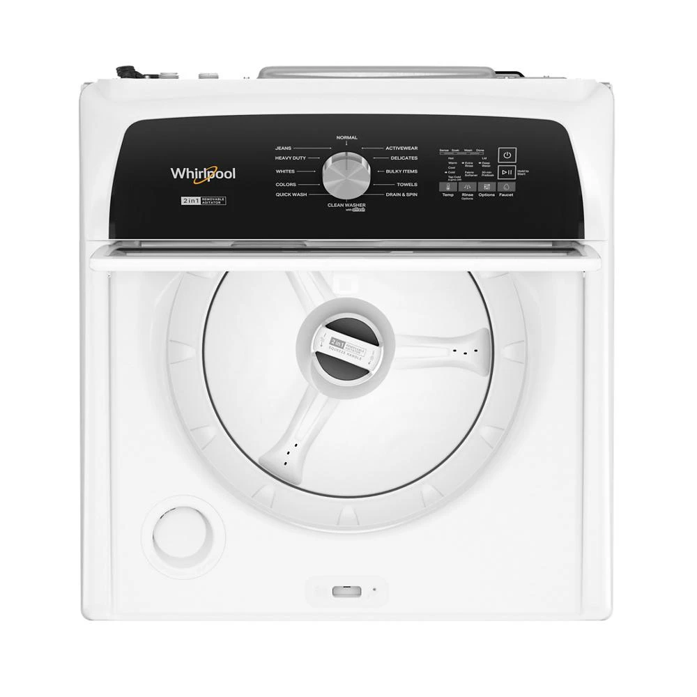 4.7-4.8 Cu. Ft. Top Load Washer with 2 in 1 Removable Agitator WTW5057LW