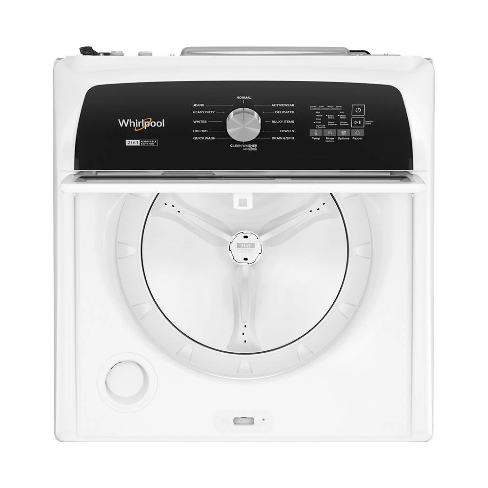 4.7-4.8 Cu. Ft. Top Load Washer with 2 in 1 Removable Agitator WTW5057LW