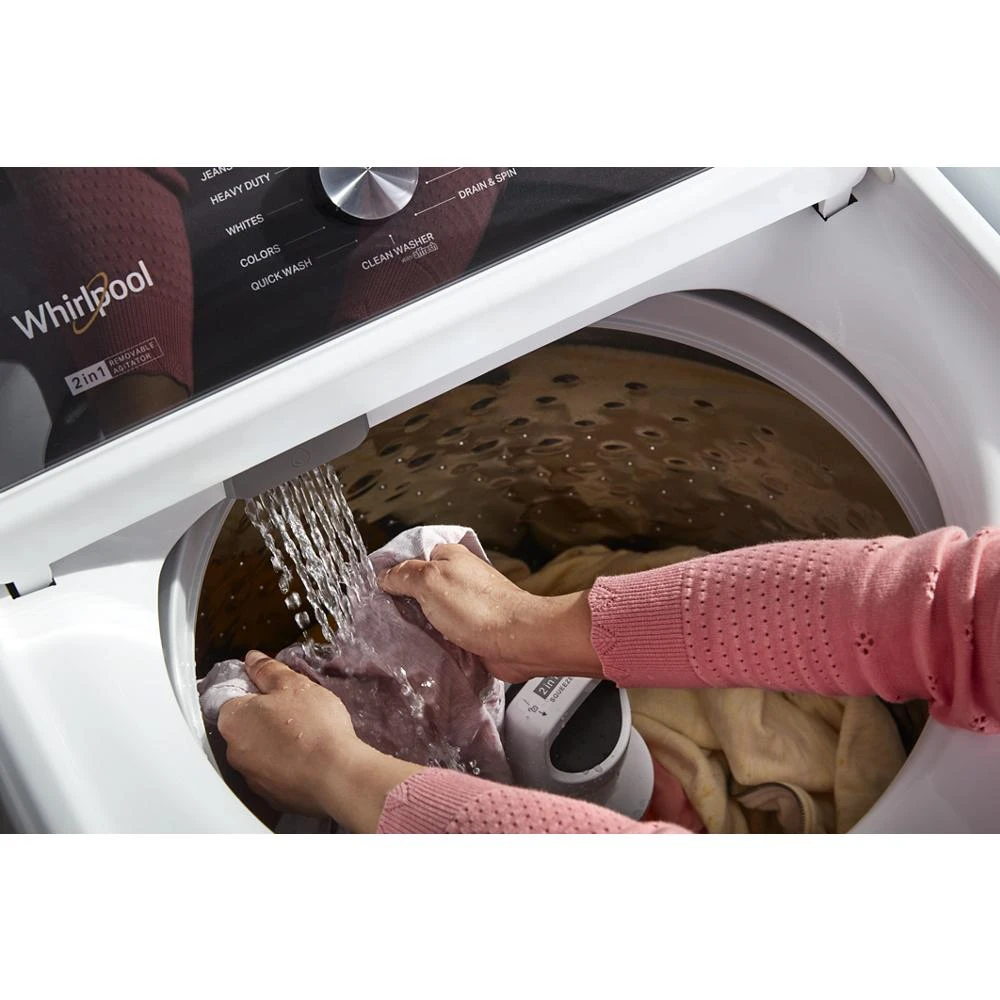 4.7-4.8 Cu. Ft. Top Load Washer with 2 in 1 Removable Agitator WTW5057LW