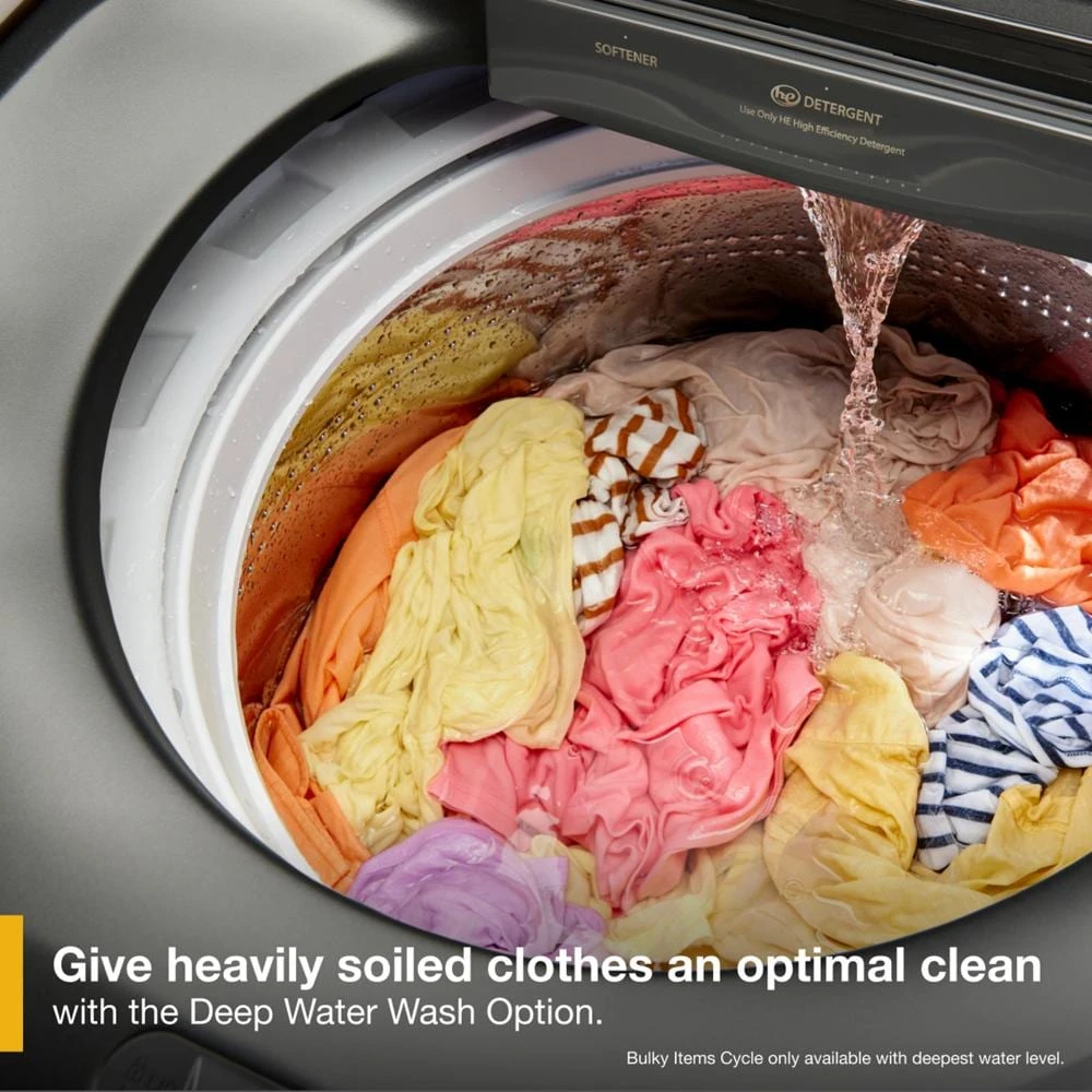 5.2-5.3 Cu. Ft. Top Load Washer with Removable Agitator WTW6157PB