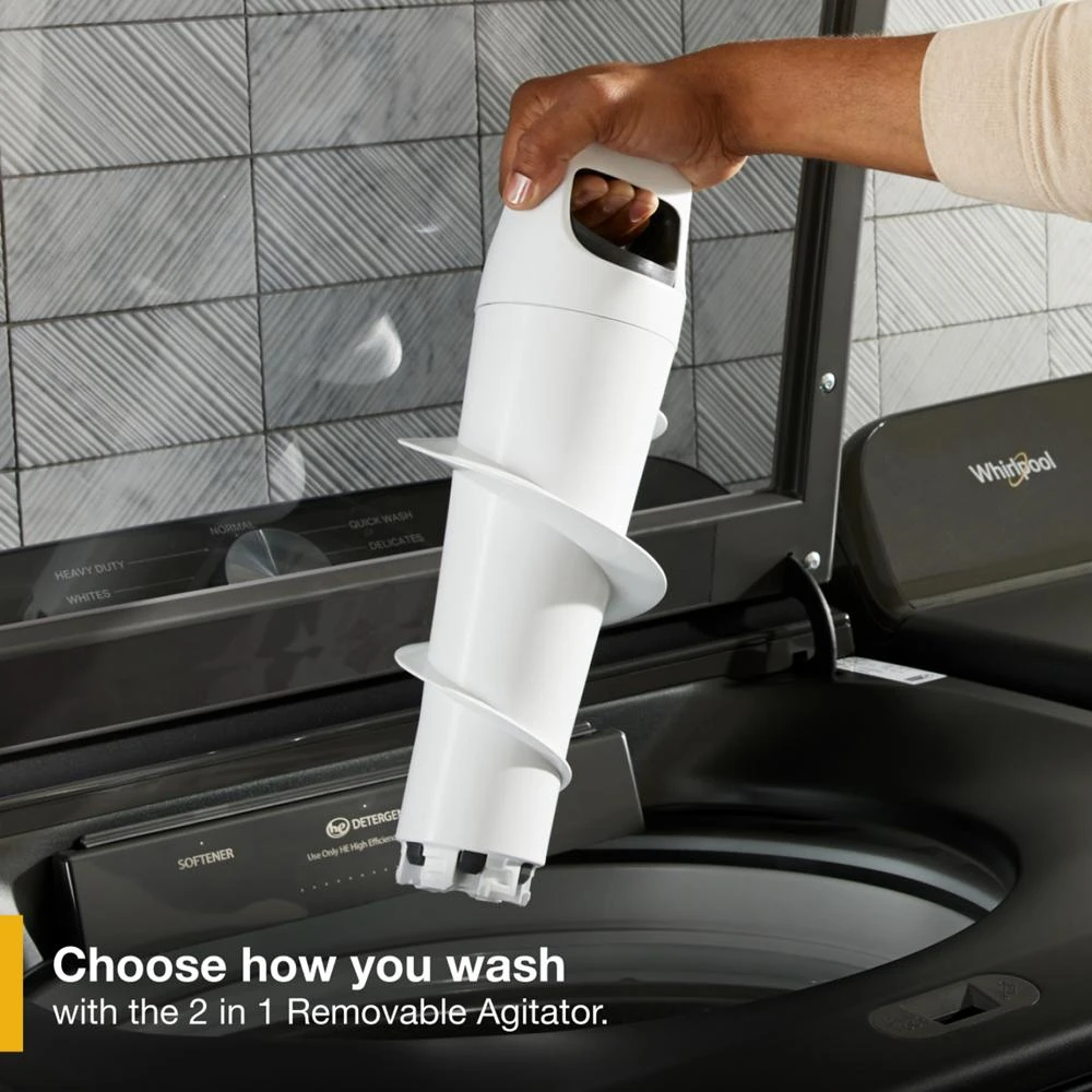5.2-5.3 Cu. Ft. Top Load Washer with Removable Agitator WTW6157PB