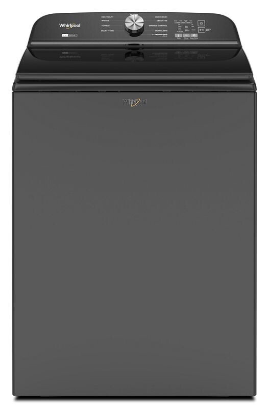 Whirlpool 5.2-5.3 Cu. Ft. Whirlpool® Top Load Washer with Removable Agitator Volcano Black WTW6157PB Picture 1