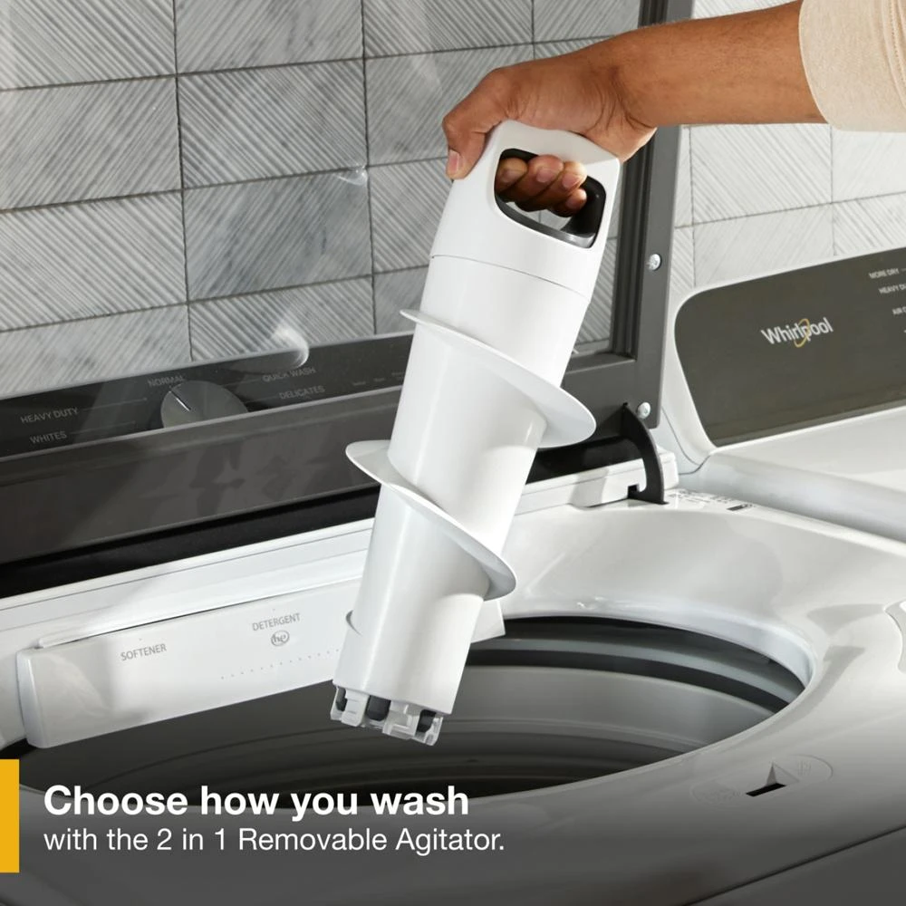 5.2–5.3 Cu. Ft. Top Load Washer with Removable Agitator WTW6157PW