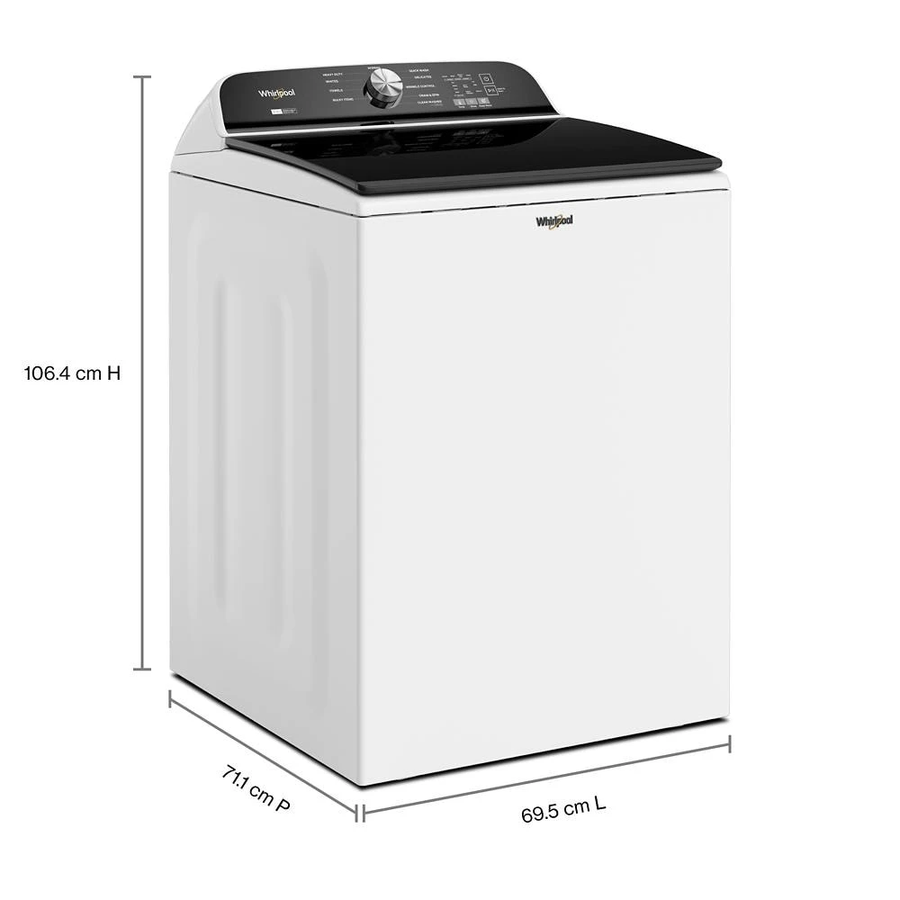 5.2–5.3 Cu. Ft. Top Load Washer with Removable Agitator WTW6157PW