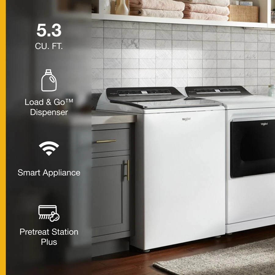 5.3 cu. ft. Smart Top Load Washer WTW7120HW