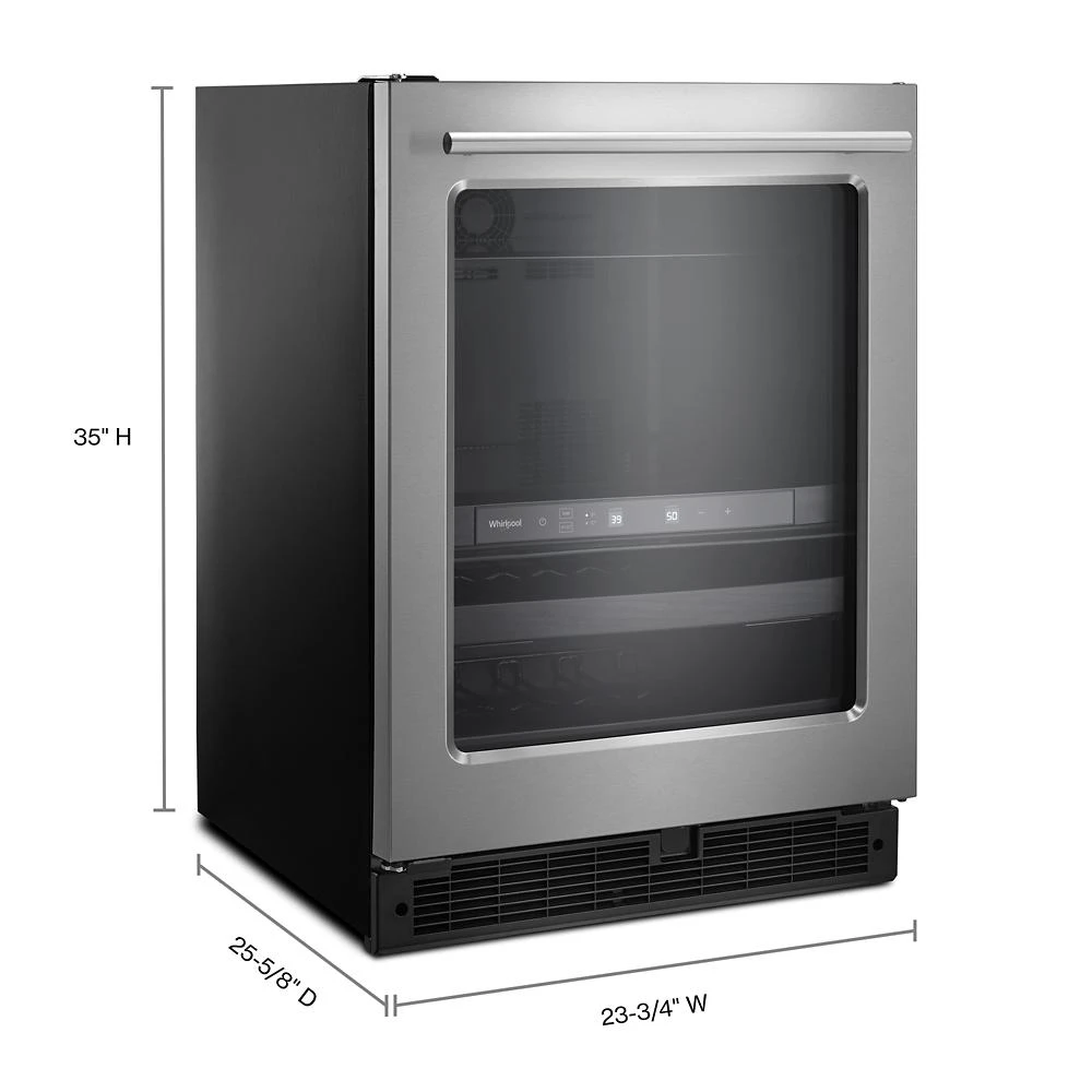 24-inch Wide Undercounter Beverage Center with Towel Bar Handle- 5.2 cu. ft. WUB35X24HZ