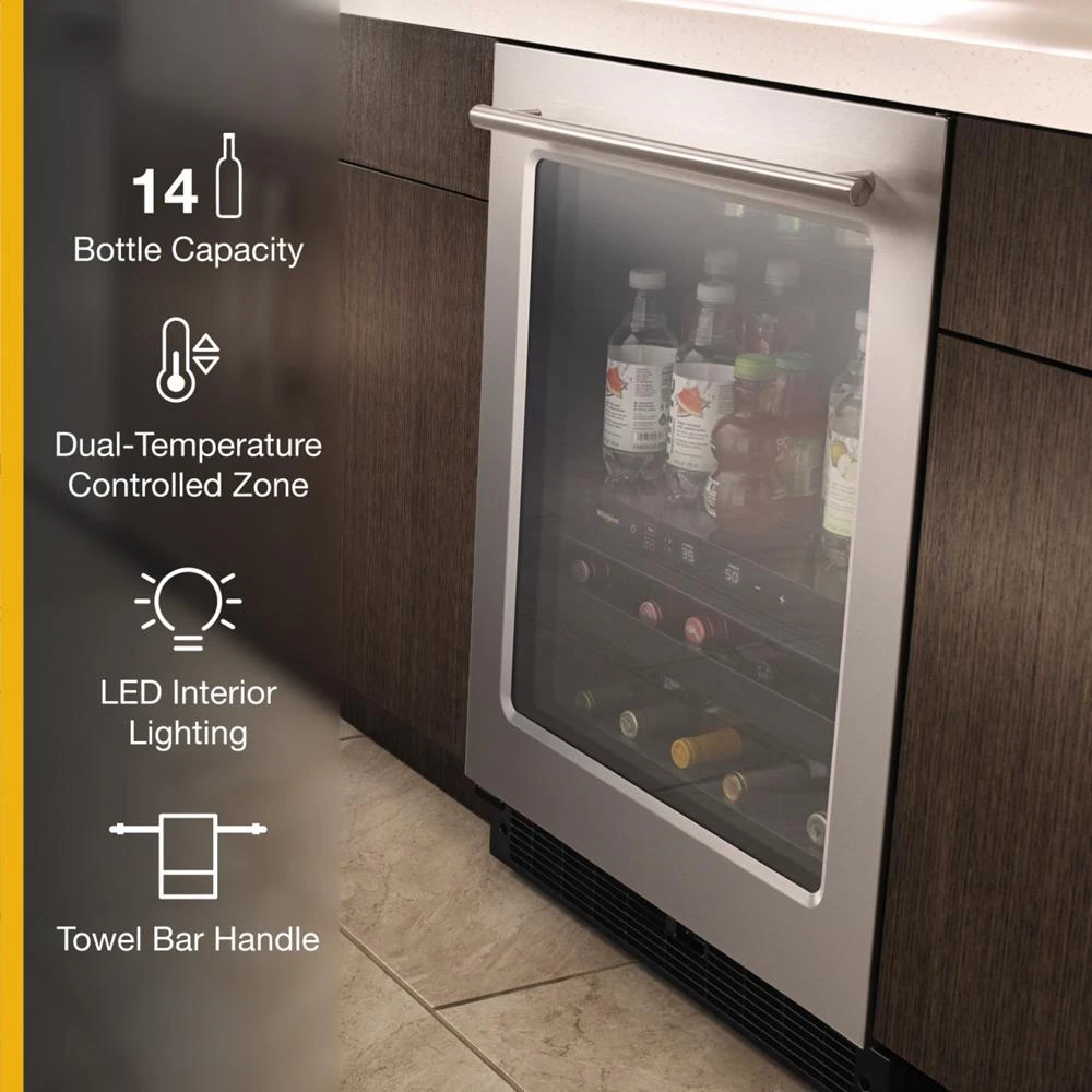 24-inch Wide Undercounter Beverage Center with Towel Bar Handle- 5.2 cu. ft. WUB35X24HZ