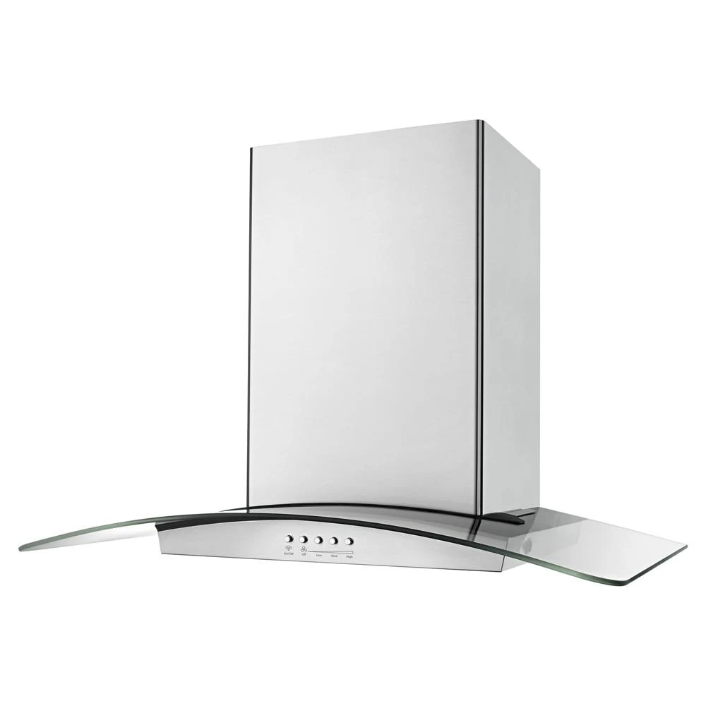 36" Modern Glass Island Mount Range Hood WVI75UC6DS