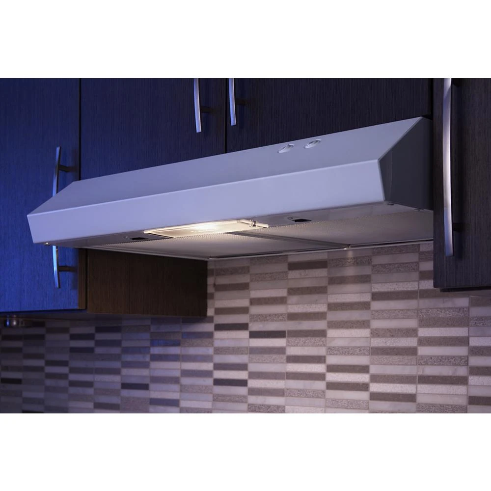 30" Range Hood with Full-Width Grease Filters WVU17UC0JW