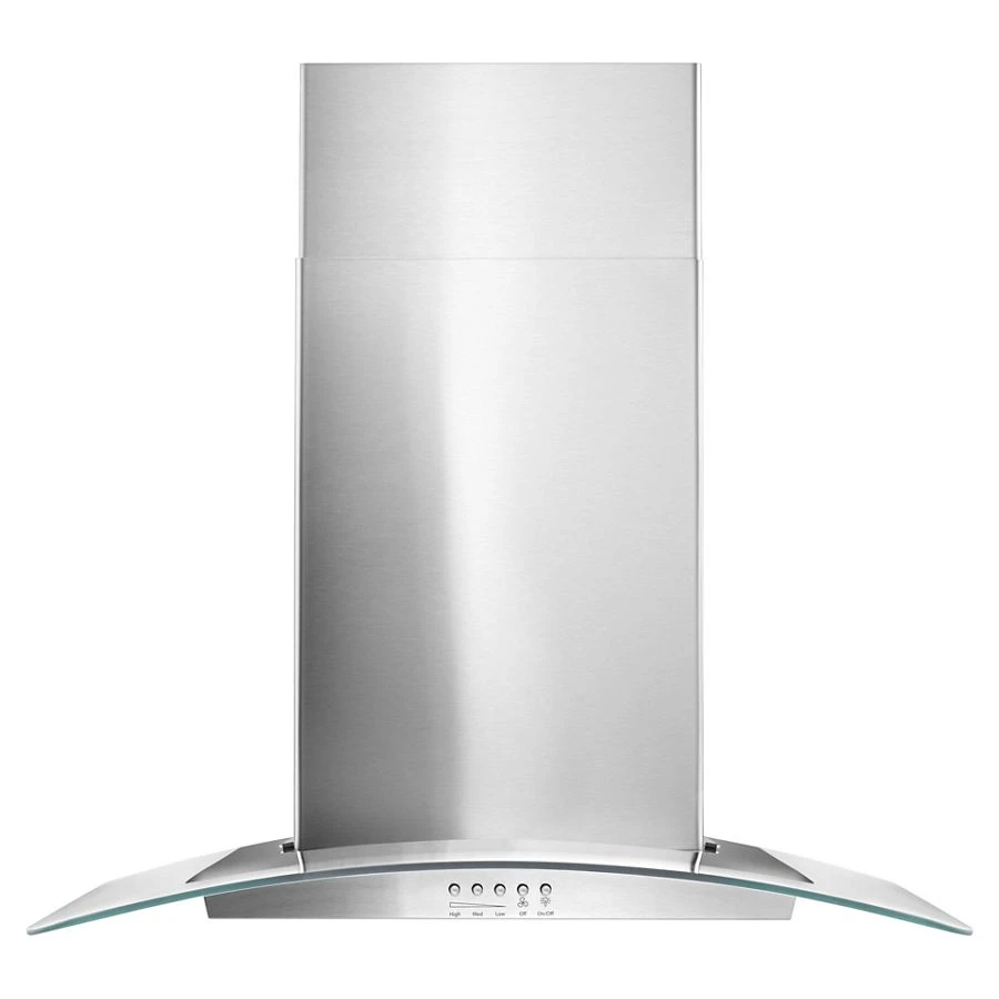 30" Concave Glass Wall Mount Range Hood WVW51UC0FS