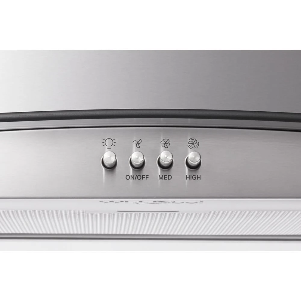 30" Curved Glass Wall Mount Range Hood WVW51UC0LS