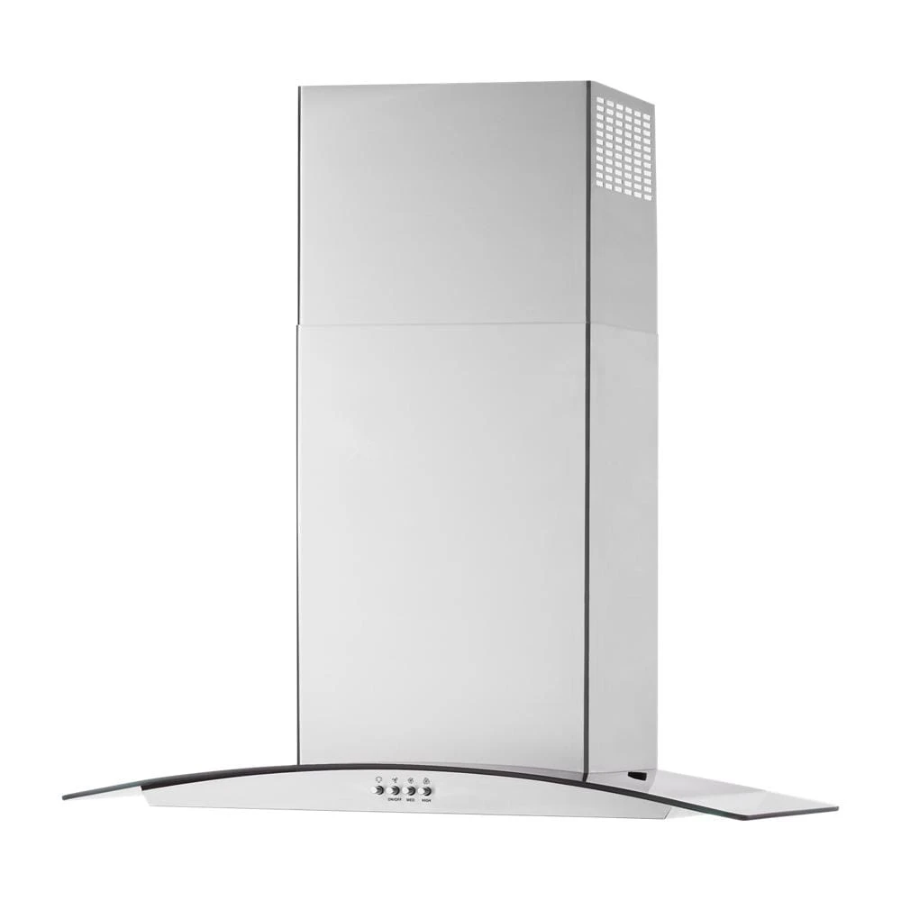 30" Curved Glass Wall Mount Range Hood WVW51UC0LS