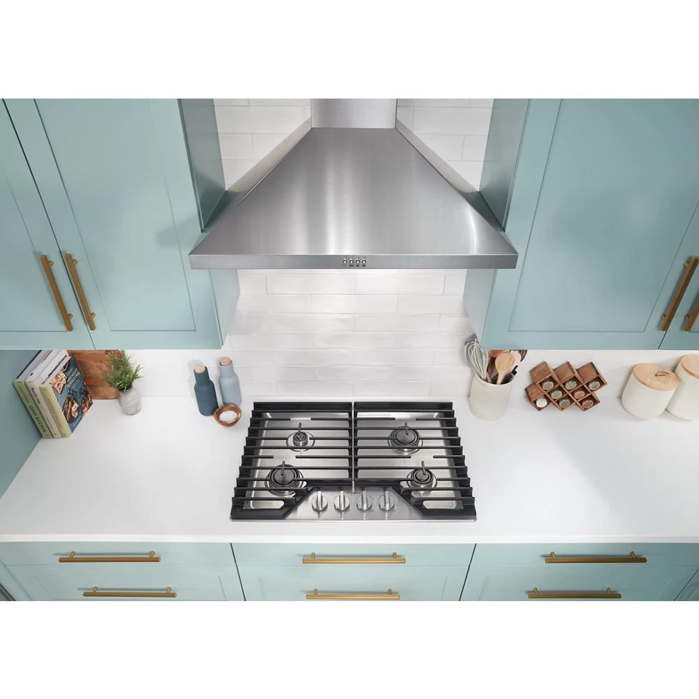 30" Curved Glass Wall Mount Range Hood WVW51UC0LS