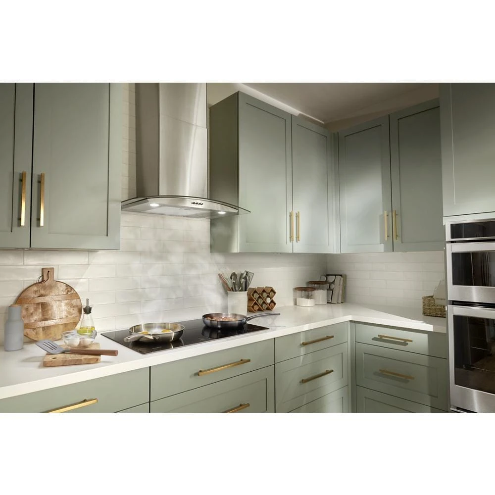 30" Curved Glass Wall Mount Range Hood WVW51UC0LS