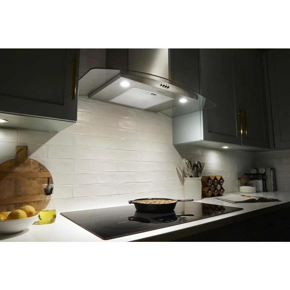 36" Curved Glass Wall Mount Range Hood WVW51UC6LS