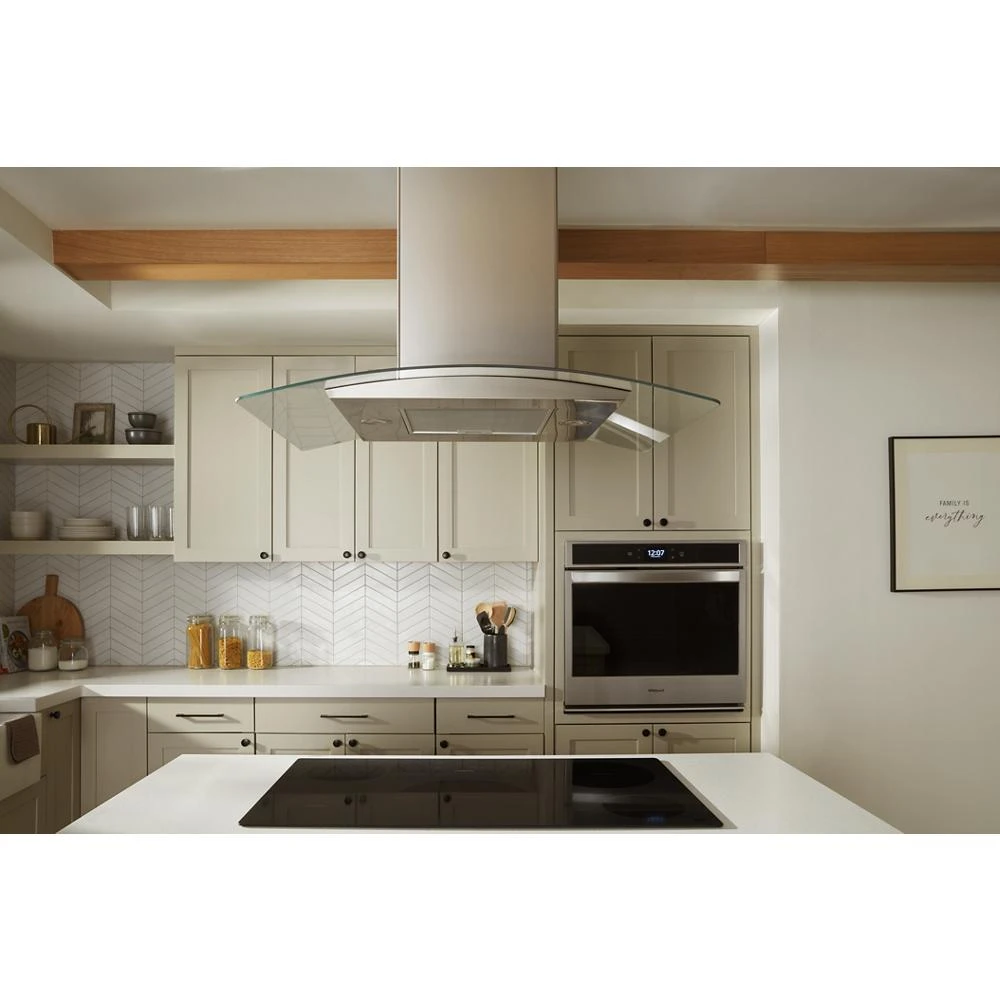 36" Curved Glass Wall Mount Range Hood WVW51UC6LS