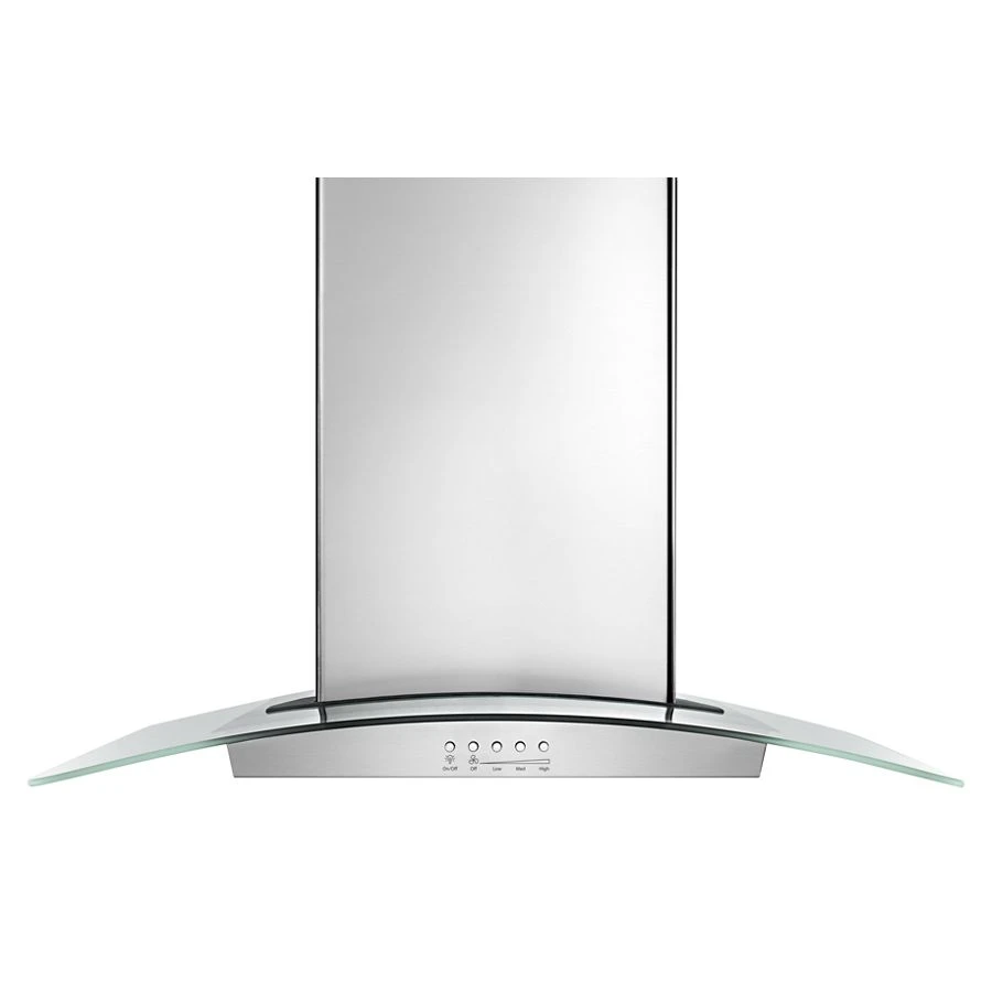 36" Modern Glass Wall Mount Range Hood WVW75UC6DS