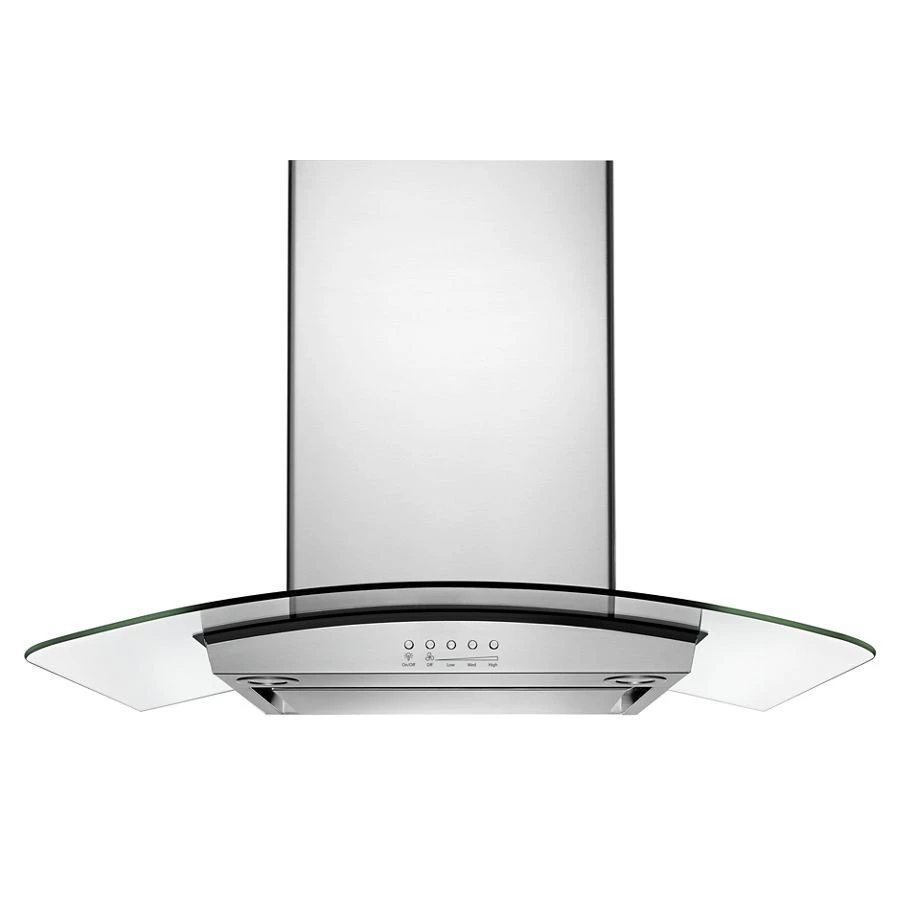 36" Modern Glass Wall Mount Range Hood WVW75UC6DS