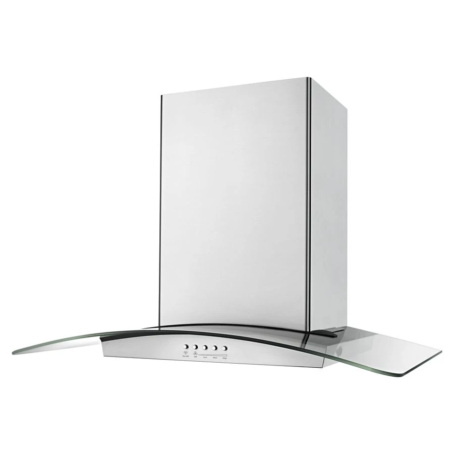 36" Modern Glass Wall Mount Range Hood WVW75UC6DS