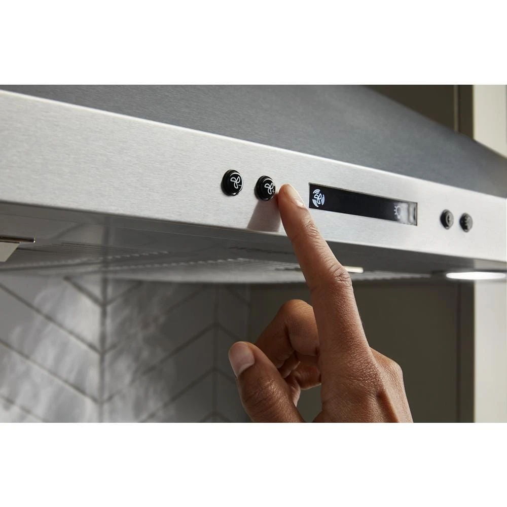 30" Chimney Wall Mount Range Hood with Dishwasher-Safe Grease Filters WVW93UC0LS