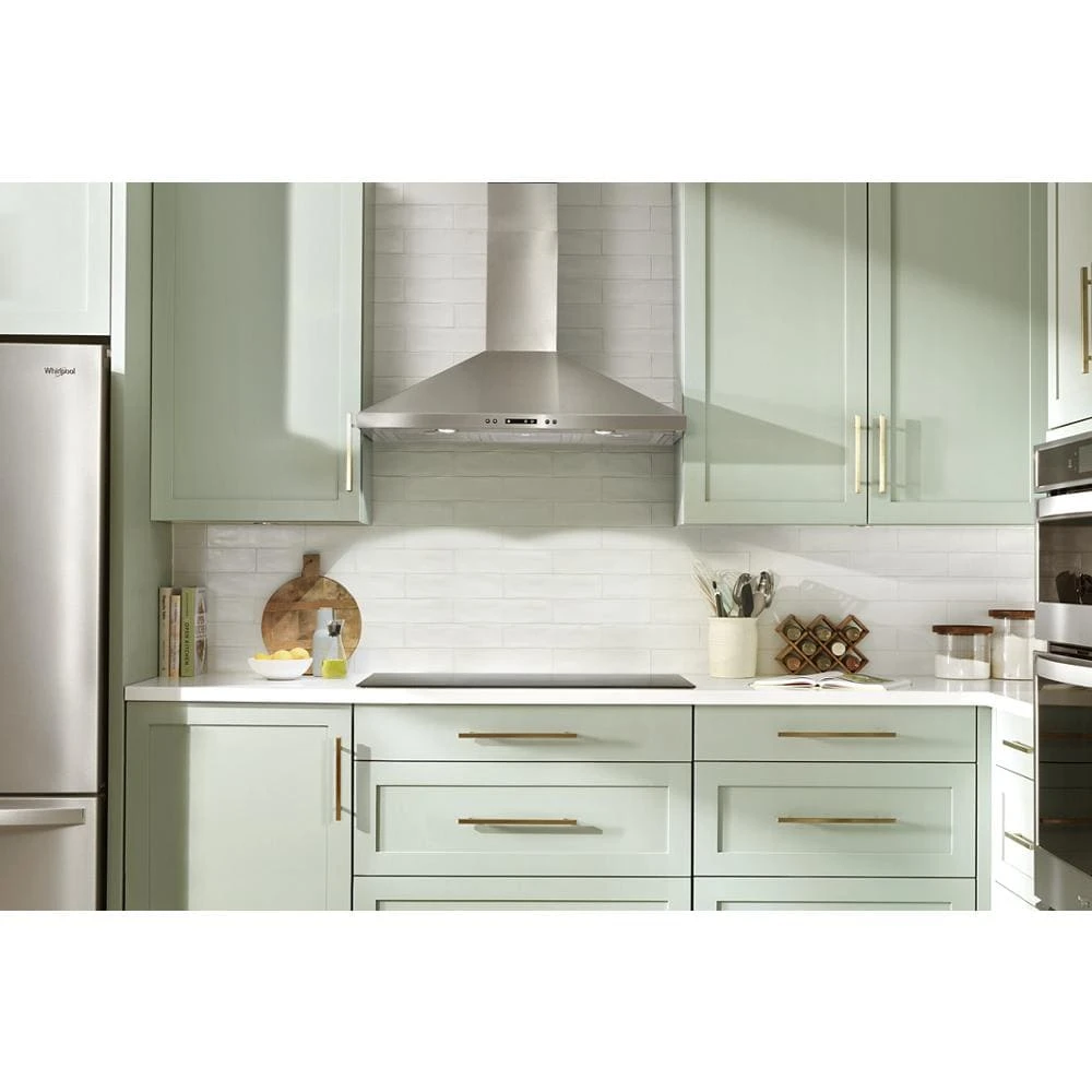 36" Chimney Wall Mount Range Hood with Dishwasher-Safe Grease Filters WVW93UC6LS