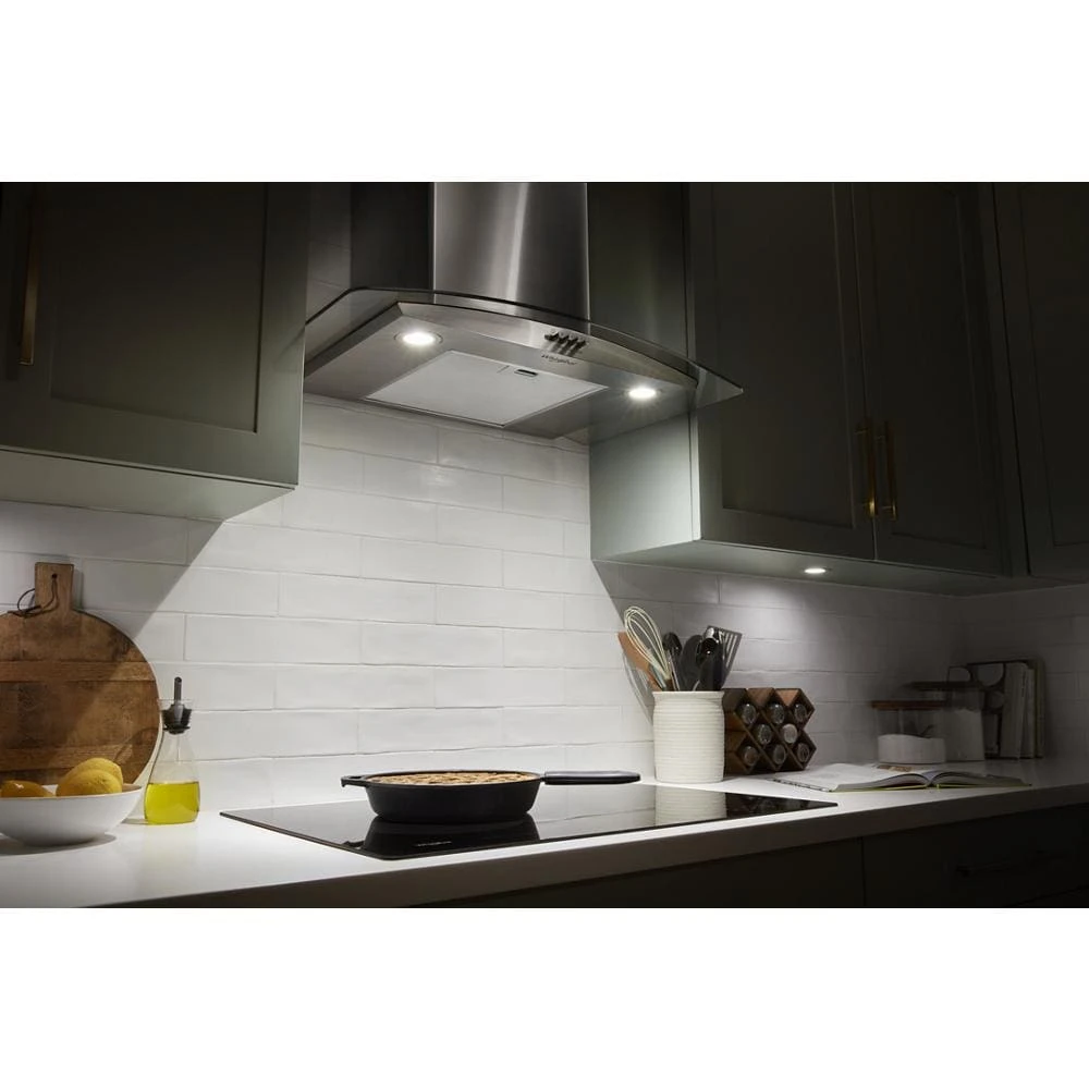 36" Chimney Wall Mount Range Hood with Dishwasher-Safe Grease Filters WVW93UC6LS