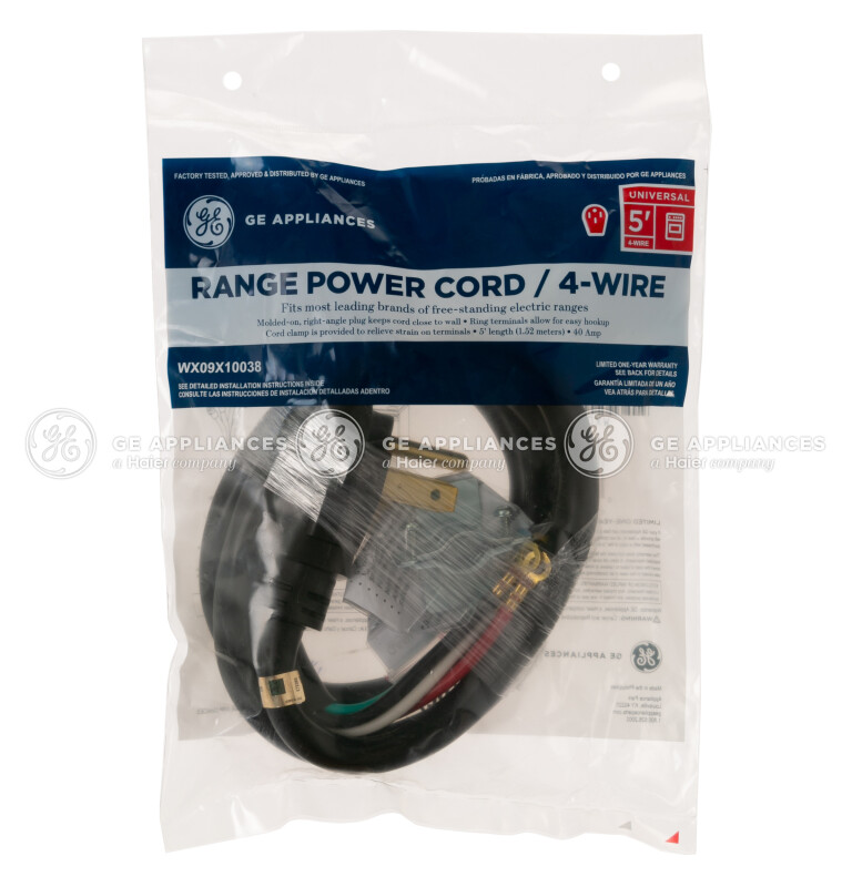 Range Cord 5' 40 Amp 4 Wire WX09X10038