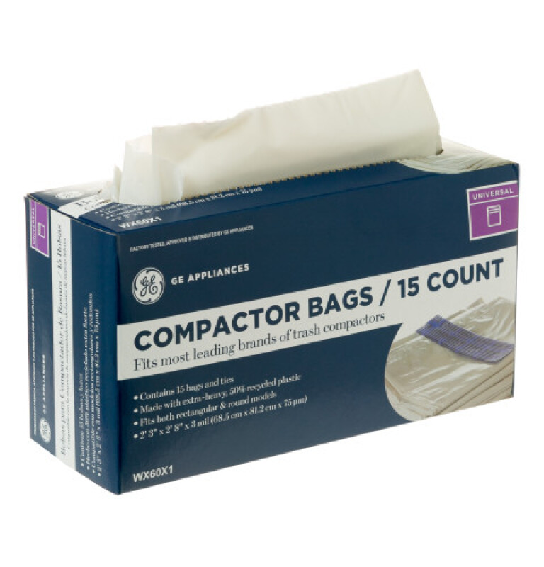 Trash Compactor Bags (15 Bags Per Pack) WX60X1