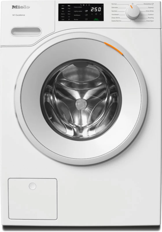 W1 front‑loading washing machine: With CapDosing and Miele@home for smart laundry care. WXD160WCS