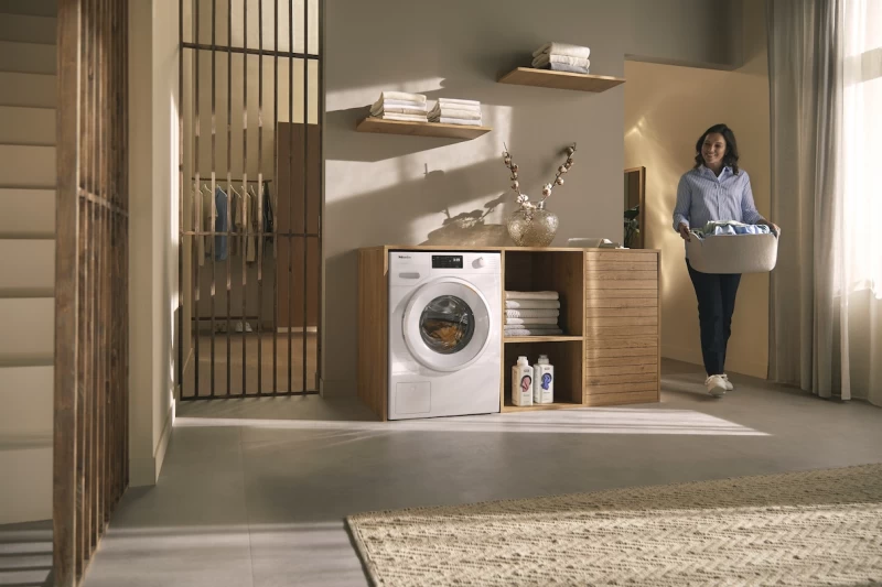 W1 front‑loading washing machine: With CapDosing and Miele@home for smart laundry care. WXD160WCS