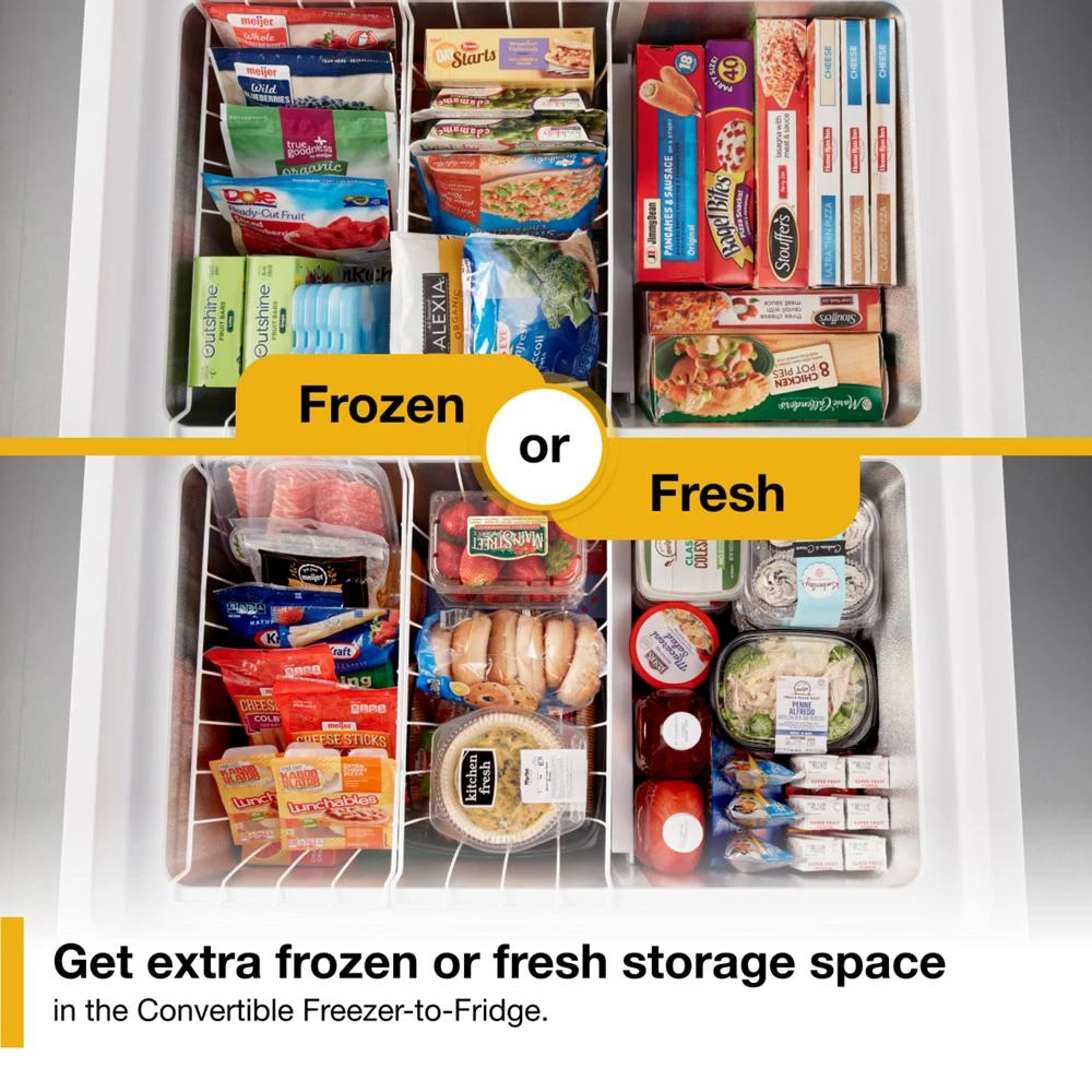 9 Cu. Ft. Convertible Freezer to Refrigerator with Baskets WZC3209LW