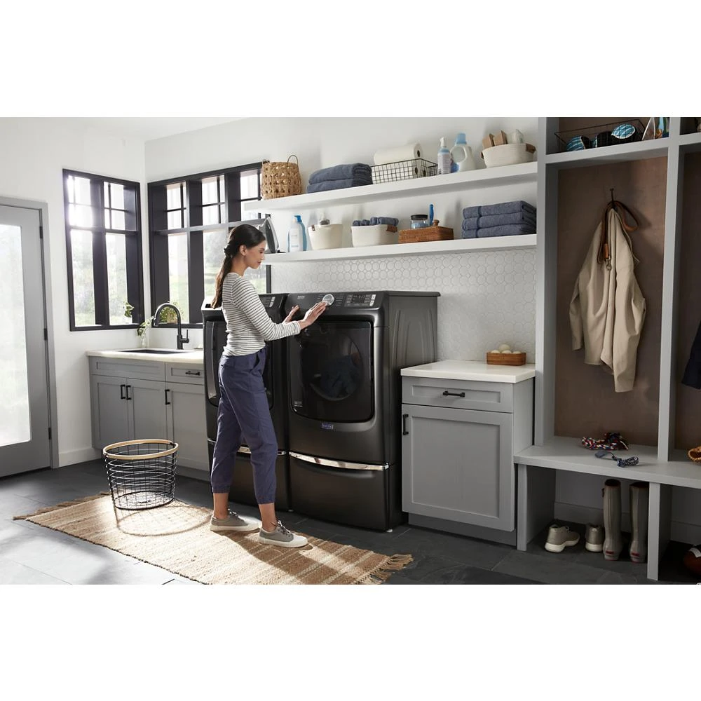 15.5" Pedestal for Front Load Washer and Dryer with Storage XHPC155MBK