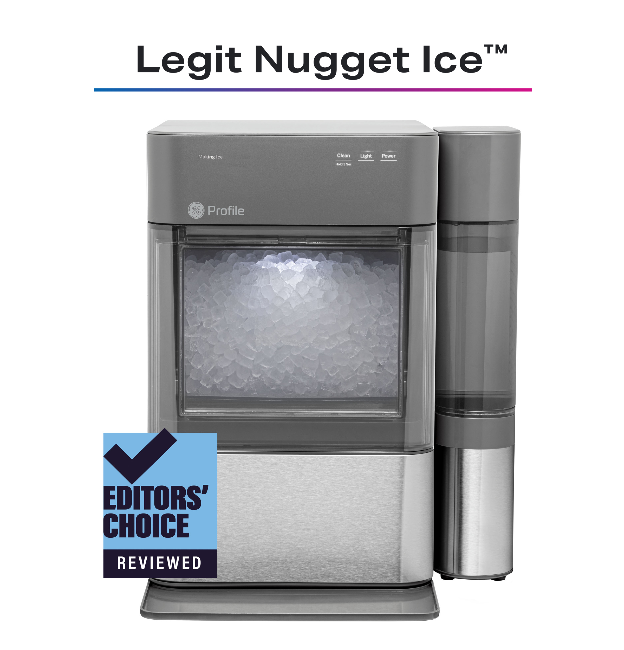 GE Profile Opal 2.0 Nugget Ice Maker with Side Tank Stainless Steel XPIO13SCSS Picture 1