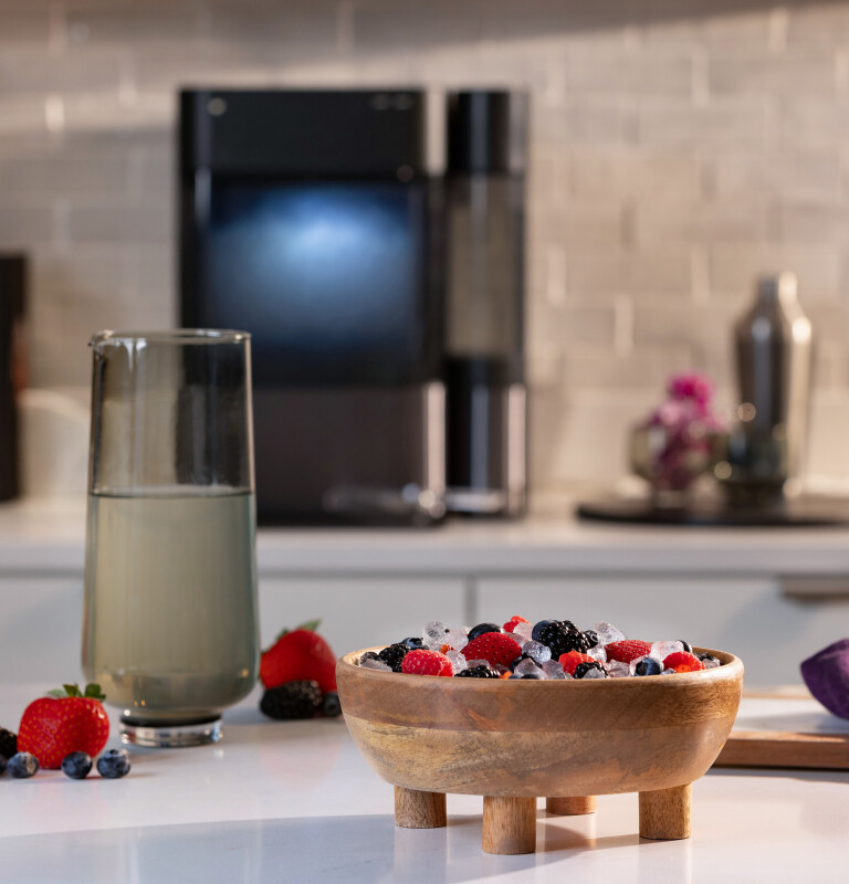 Opal 2.0 Ultra Nugget Ice Maker with Side Tank and Scale Inhibiting Filter XPIO13SWBB