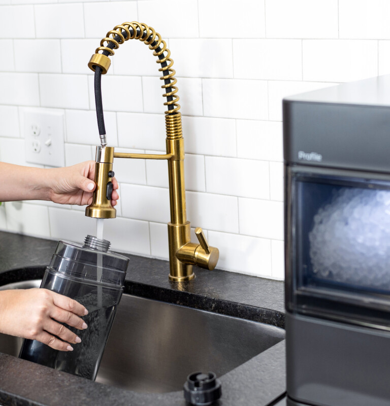 Opal 2.0 Ultra Nugget Ice Maker with Side Tank and Scale Inhibiting Filter XPIO13SWBB