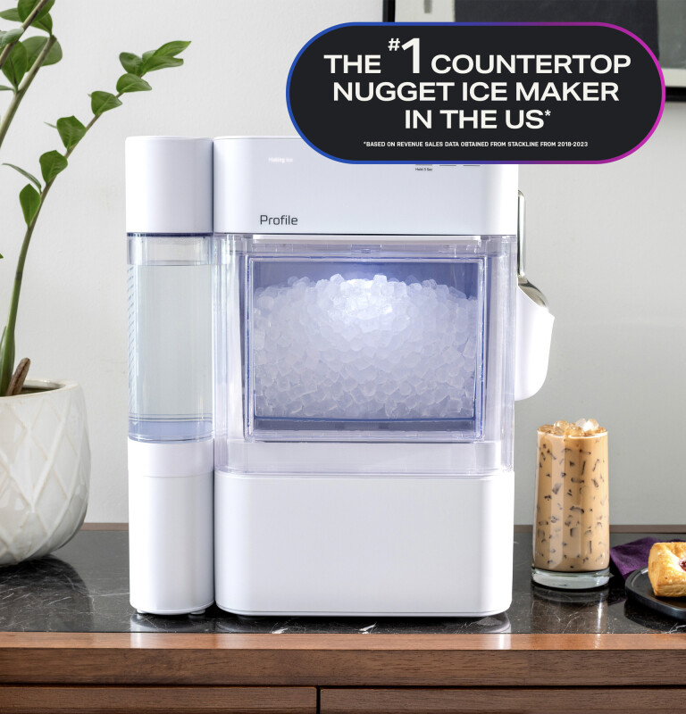 Opal 2.0 Ultra Nugget Ice Maker with Side Tank and Scale Inhibiting Filter XPIO13SWOW