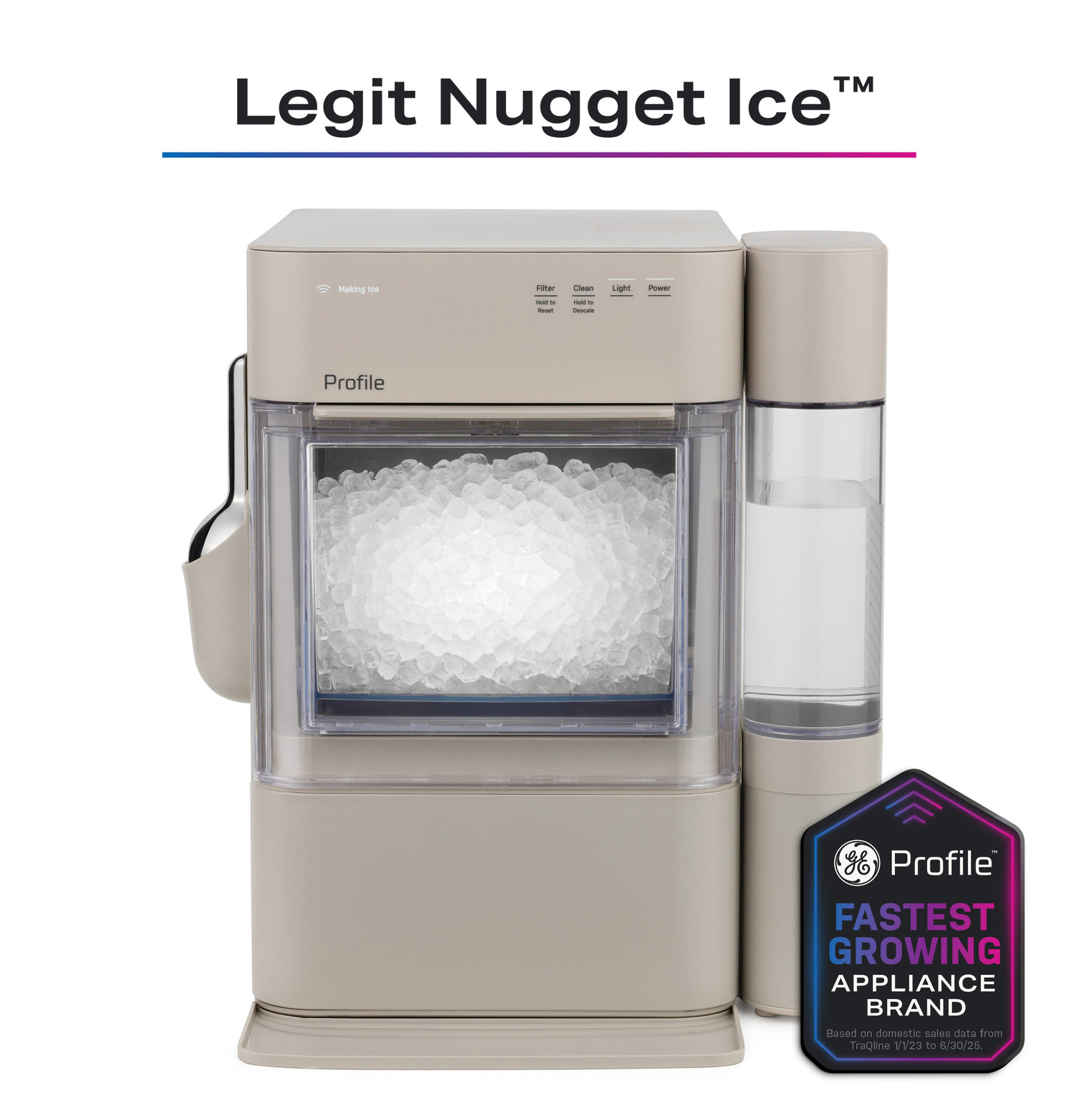 GE Profile™ Opal™ 2.0 Ultra Nugget Ice Maker with Side Tank and Scale Inhibiting Filter XPIO13SWSO