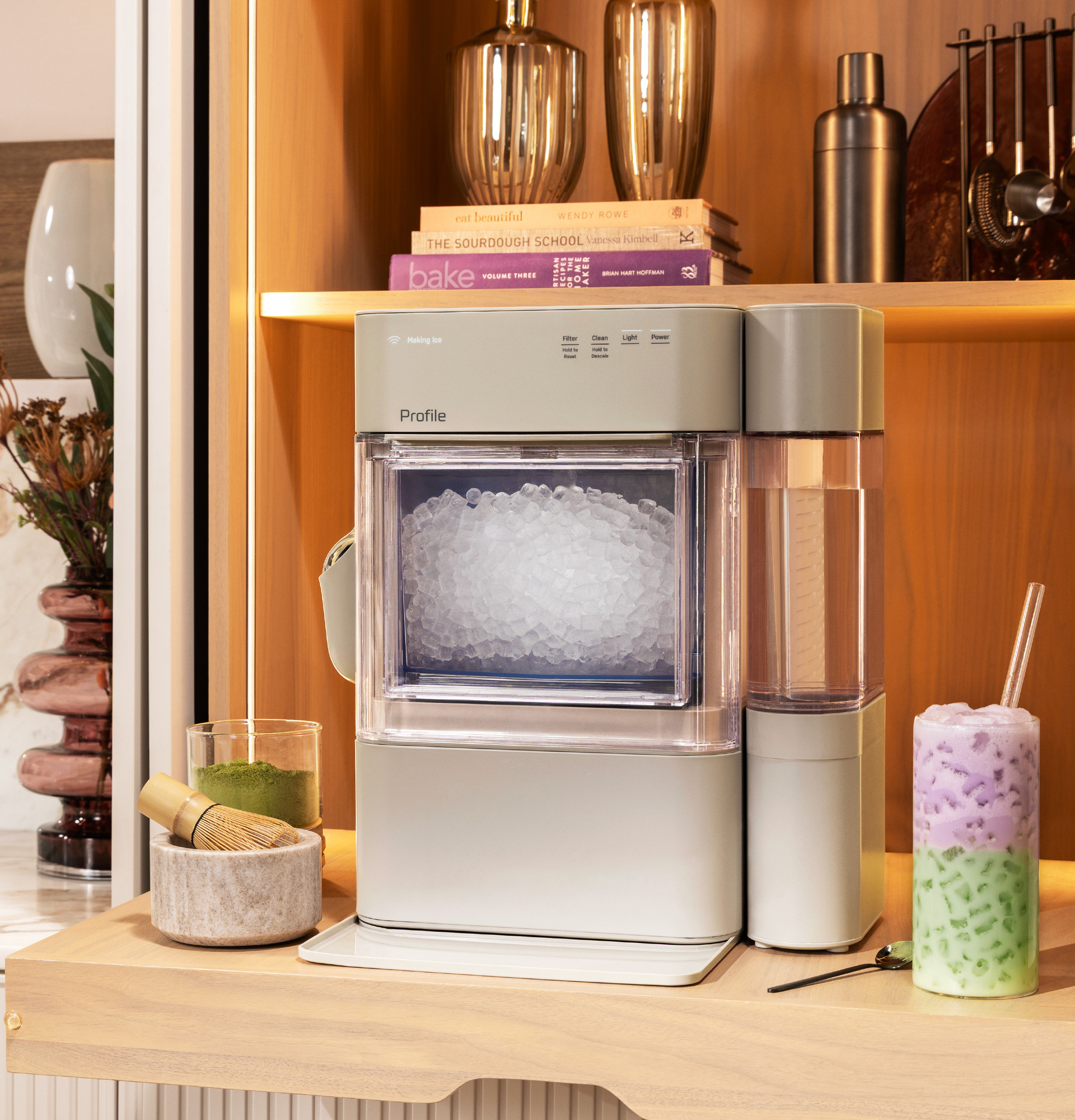 GE Profile™ Opal™ 2.0 Ultra Nugget Ice Maker with Side Tank and Scale Inhibiting Filter XPIO13SWSO