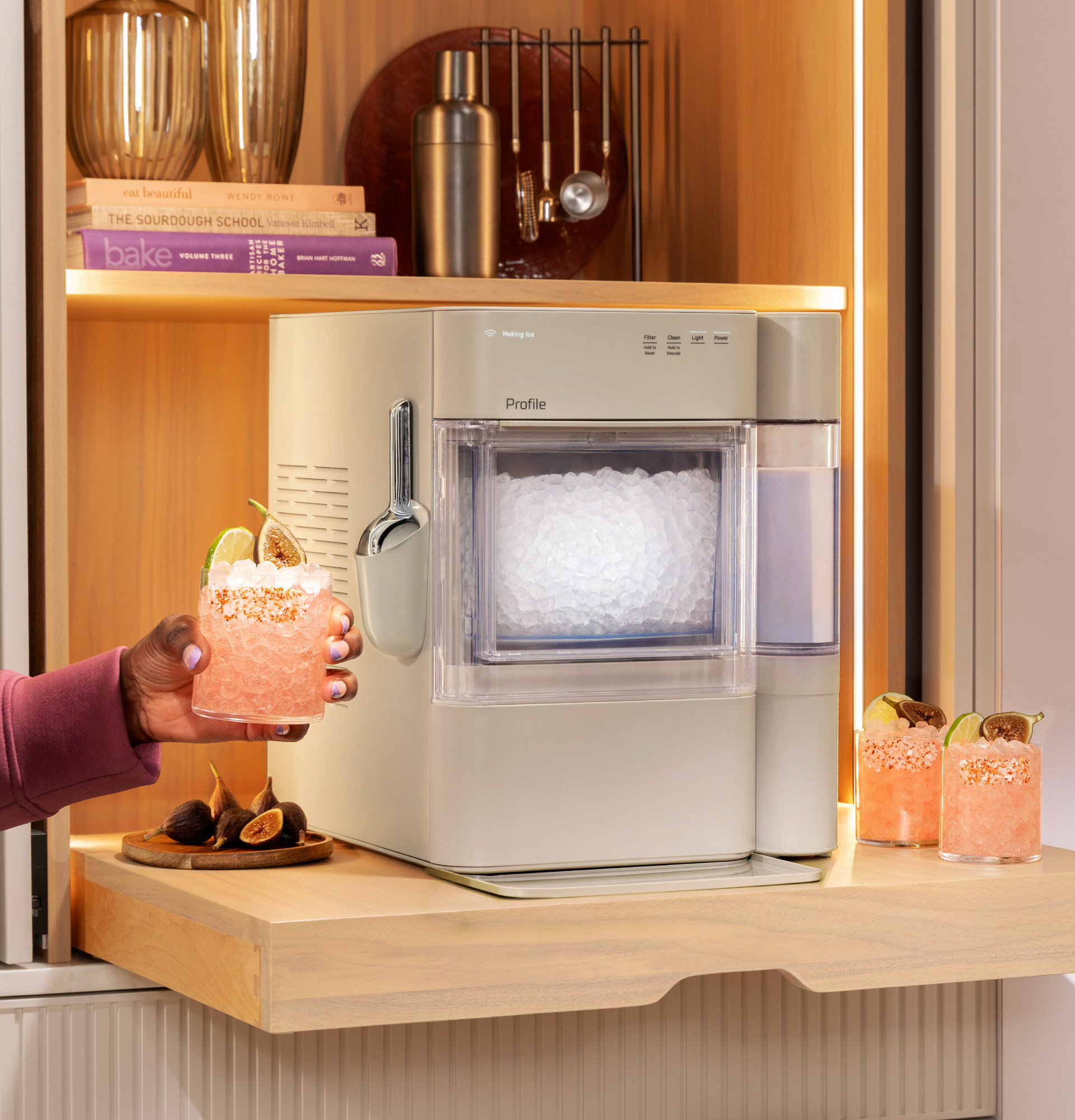 GE Profile™ Opal™ 2.0 Ultra Nugget Ice Maker with Side Tank and Scale Inhibiting Filter XPIO13SWSO