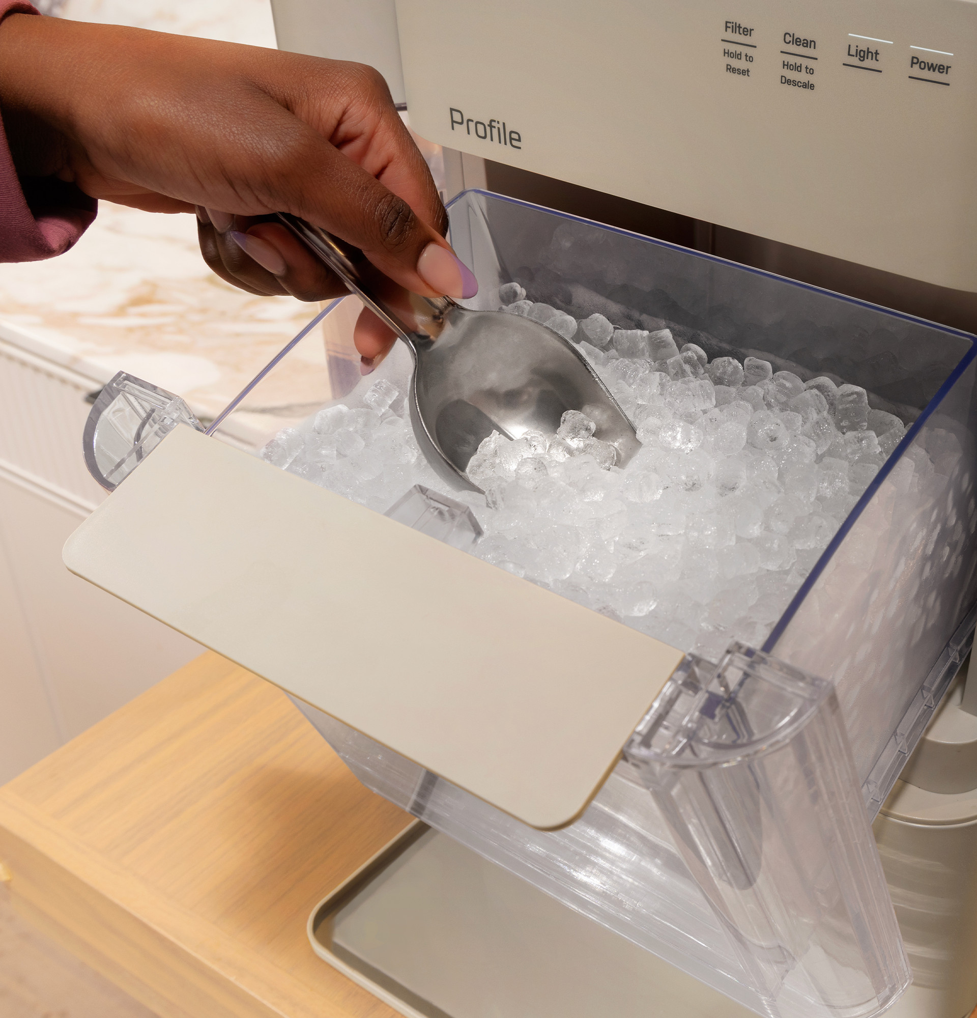 GE Profile™ Opal™ 2.0 Ultra Nugget Ice Maker with Side Tank and Scale Inhibiting Filter XPIO13SWSO