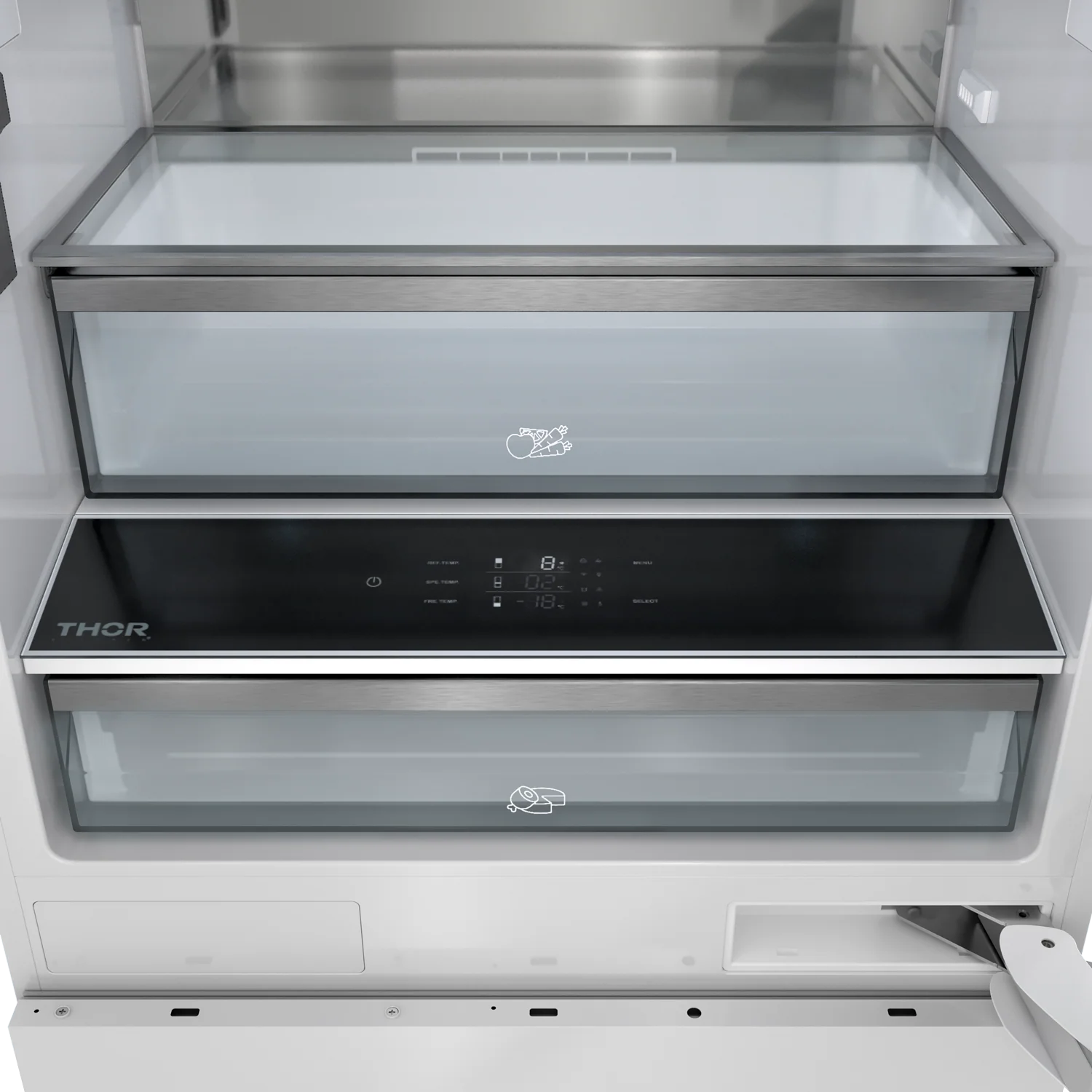 30-inch Built-in Stainless-steel Panel-ready Bottom Mount Refrigerator XRF3016BBPSS