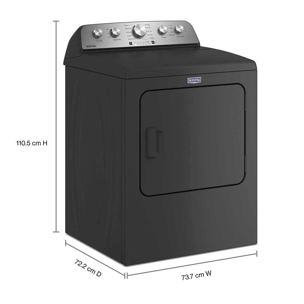 Top Load Electric Dryer with Steam-Enhanced Cycles - 7.0 cu. ft. YMED5430PBK
