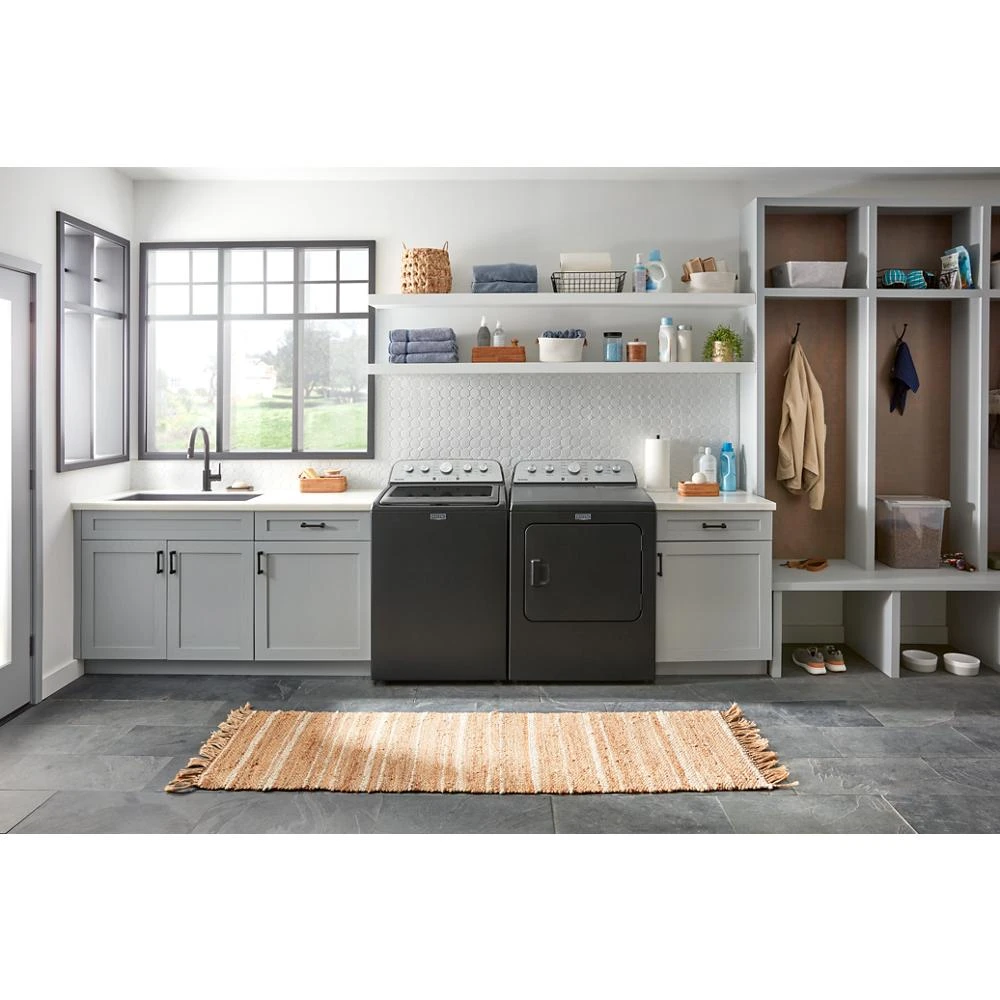 Top Load Electric Dryer with Steam-Enhanced Cycles - 7.0 cu. ft. YMED5430PBK