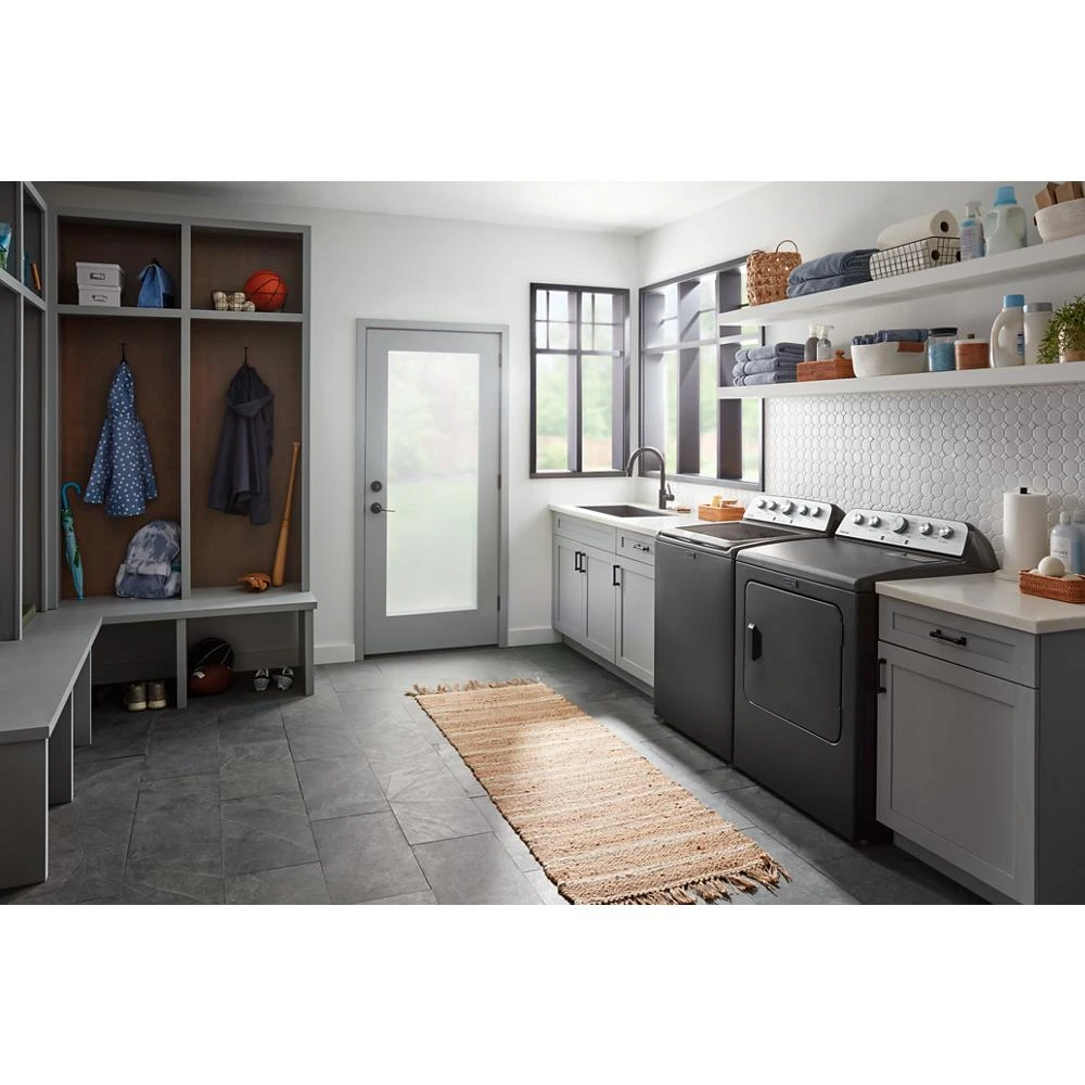 Top Load Electric Dryer with Steam-Enhanced Cycles - 7.0 cu. ft. YMED5430PBK