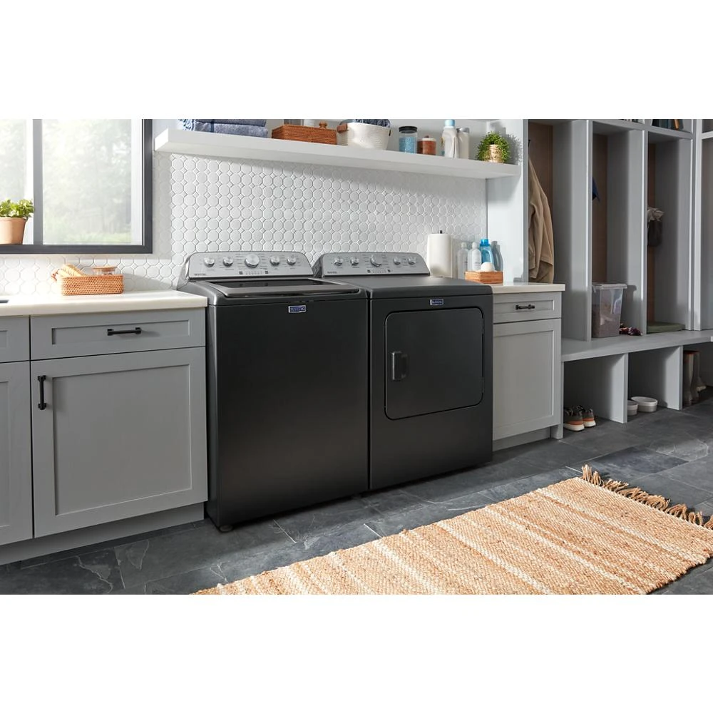 Top Load Electric Dryer with Steam-Enhanced Cycles - 7.0 cu. ft. YMED5430PBK