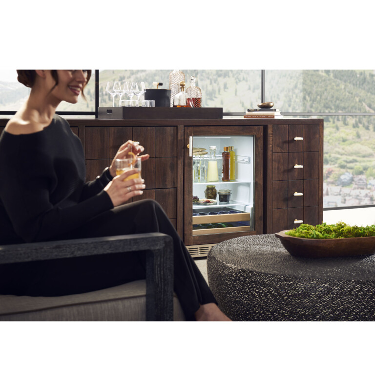 Monogram 24" Stainless Steel Beverage Center ZDBR240NBS