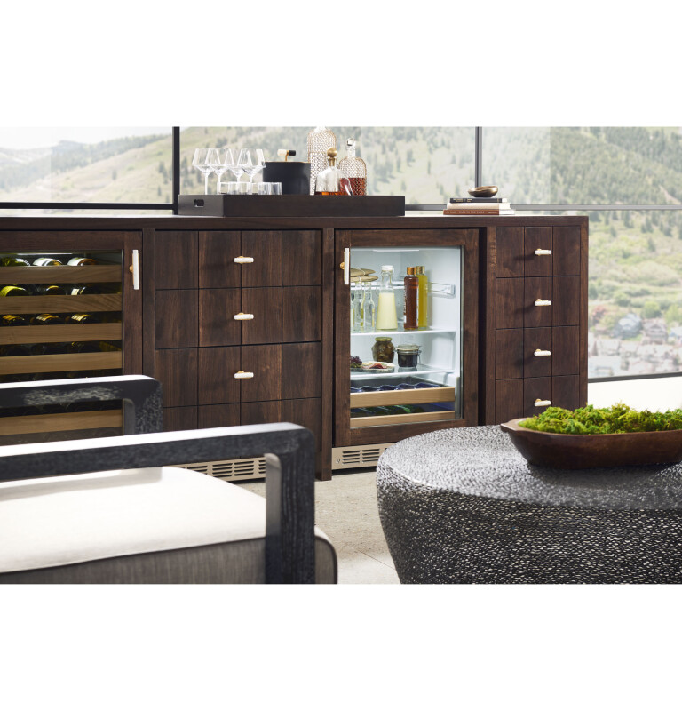 Monogram 24" Stainless Steel Beverage Center ZDBR240NBS