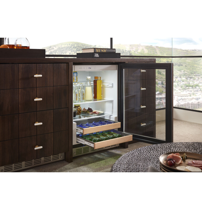 Monogram 24" Stainless Steel Beverage Center ZDBR240NBS